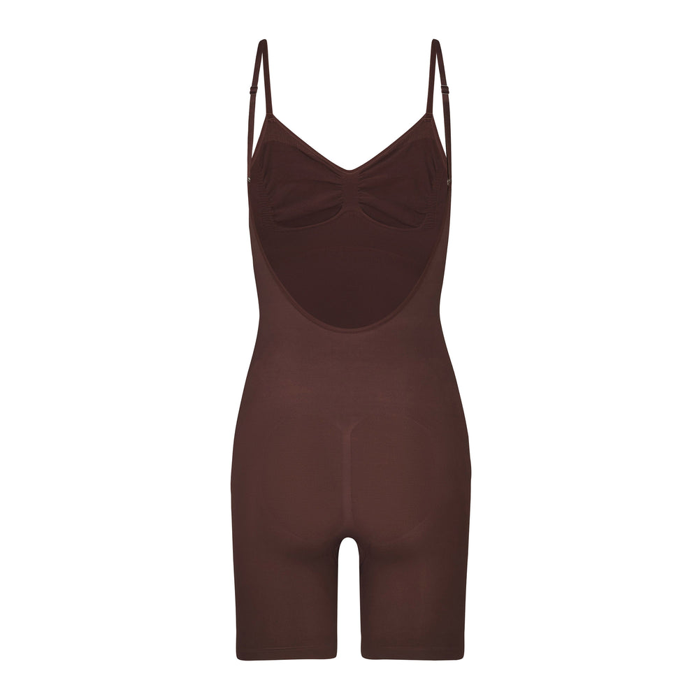 Low Back Bodysuit Skims SEAMLESS SCULPT MID THIGH Chocolat | 305TWZANV