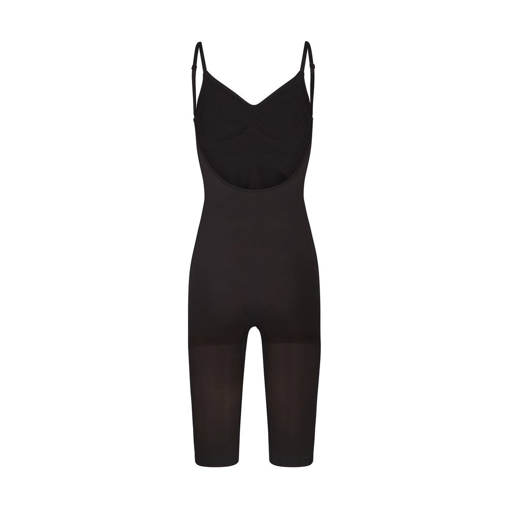 Low Back Bodysuit Skims SEAMLESS SCULPT WITH HOSIERY LEG Noir | 389UBKYEI