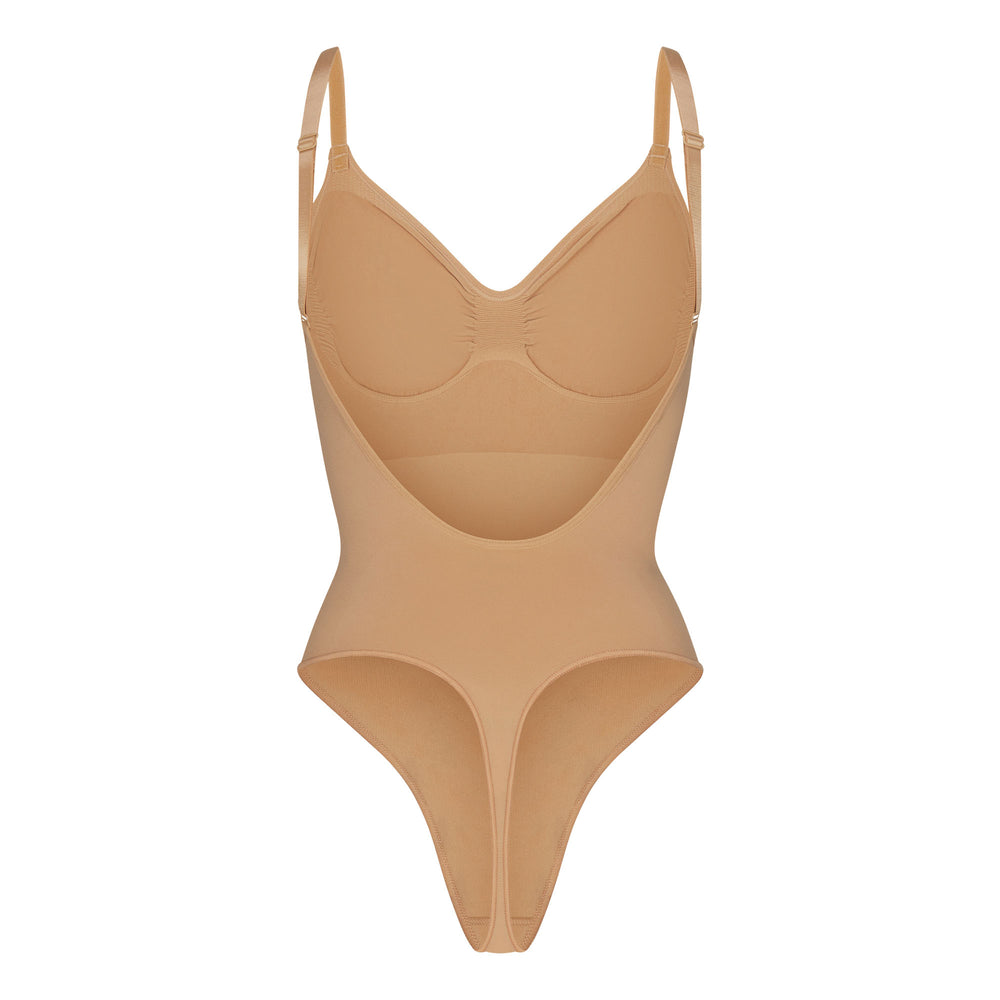 Low Back Bodysuit Skims SEAMLESS SCULPT BODYSUIT Beige | 716NOPGUK