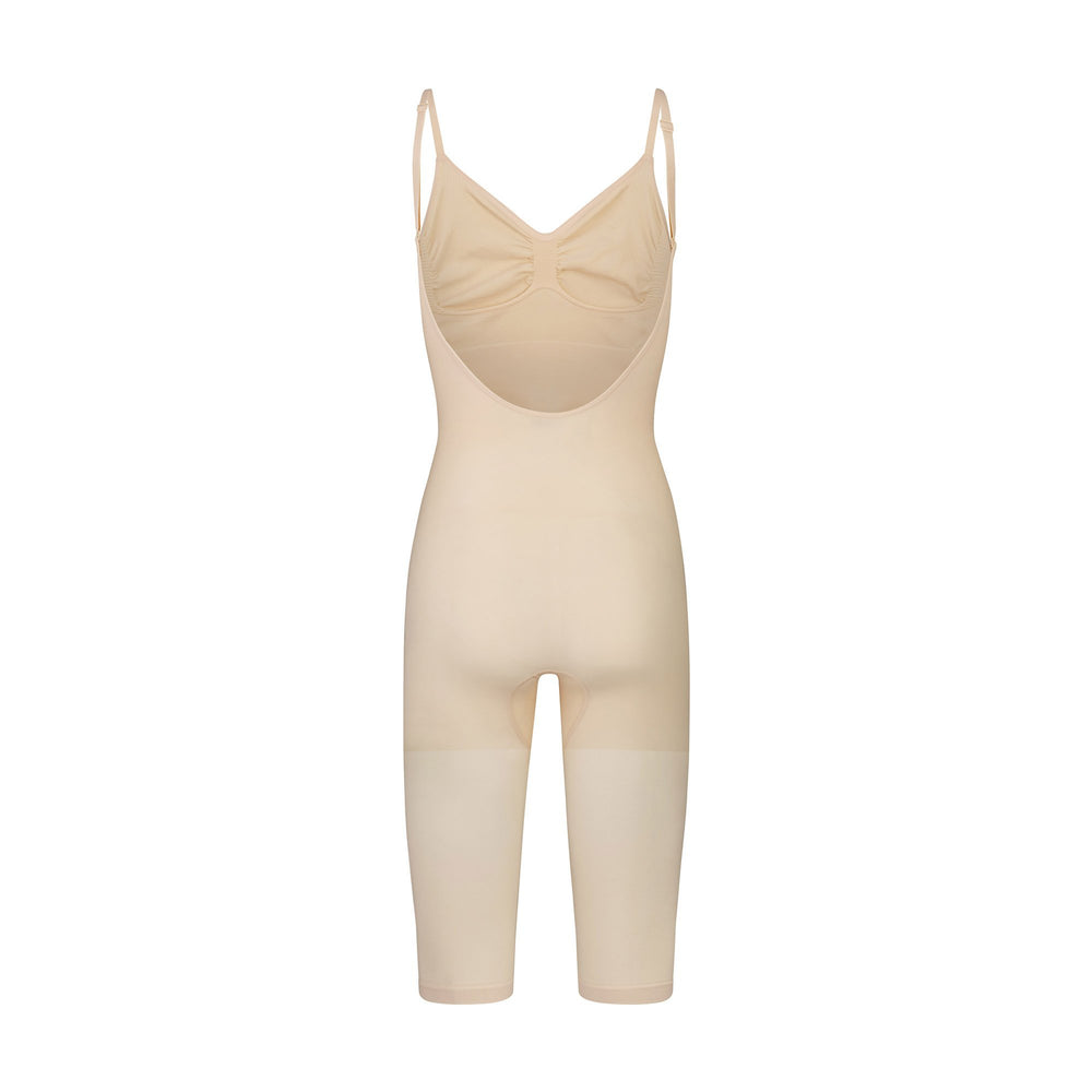 Low Back Bodysuit Skims SEAMLESS SCULPT WITH HOSIERY LEG Marron | 719QTWPVB