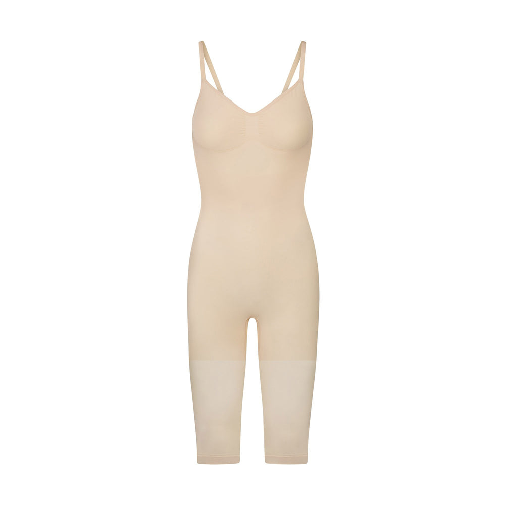 Low Back Bodysuit Skims SEAMLESS SCULPT WITH HOSIERY LEG Marron | 719QTWPVB