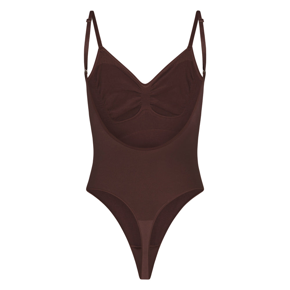 Low Back Bodysuit Skims SEAMLESS SCULPT BODYSUIT Chocolat | 785BRZSMW