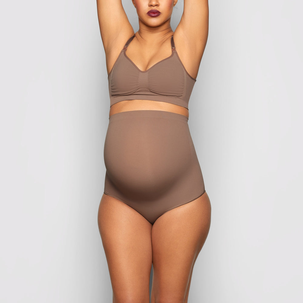 Maternity Shapewear Skims MATERNITY SCULPTING HIGH WAIST BRIEF Abricot | 168ZGCILE