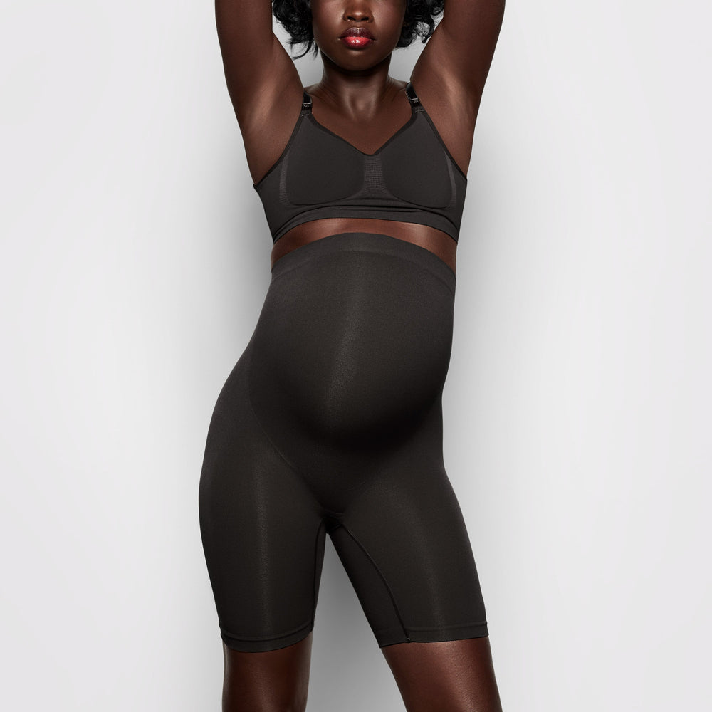 Maternity Shapewear Skims MATERNITY SCULPTING SHORT MID THIGH Noir | 321KQXTUR