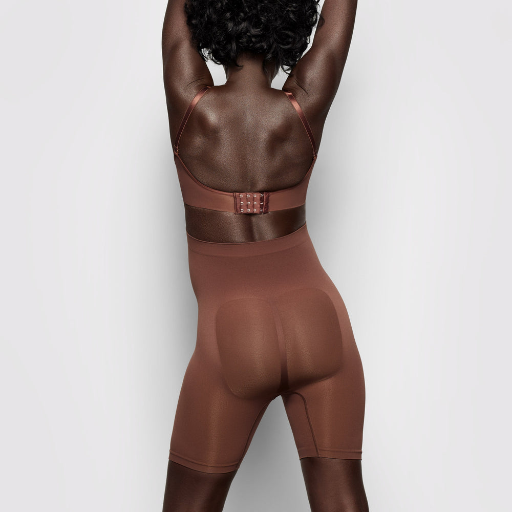 Maternity Shapewear Skims MATERNITY SCULPTING SHORT MID THIGH Chocolat | 345XJQSLW