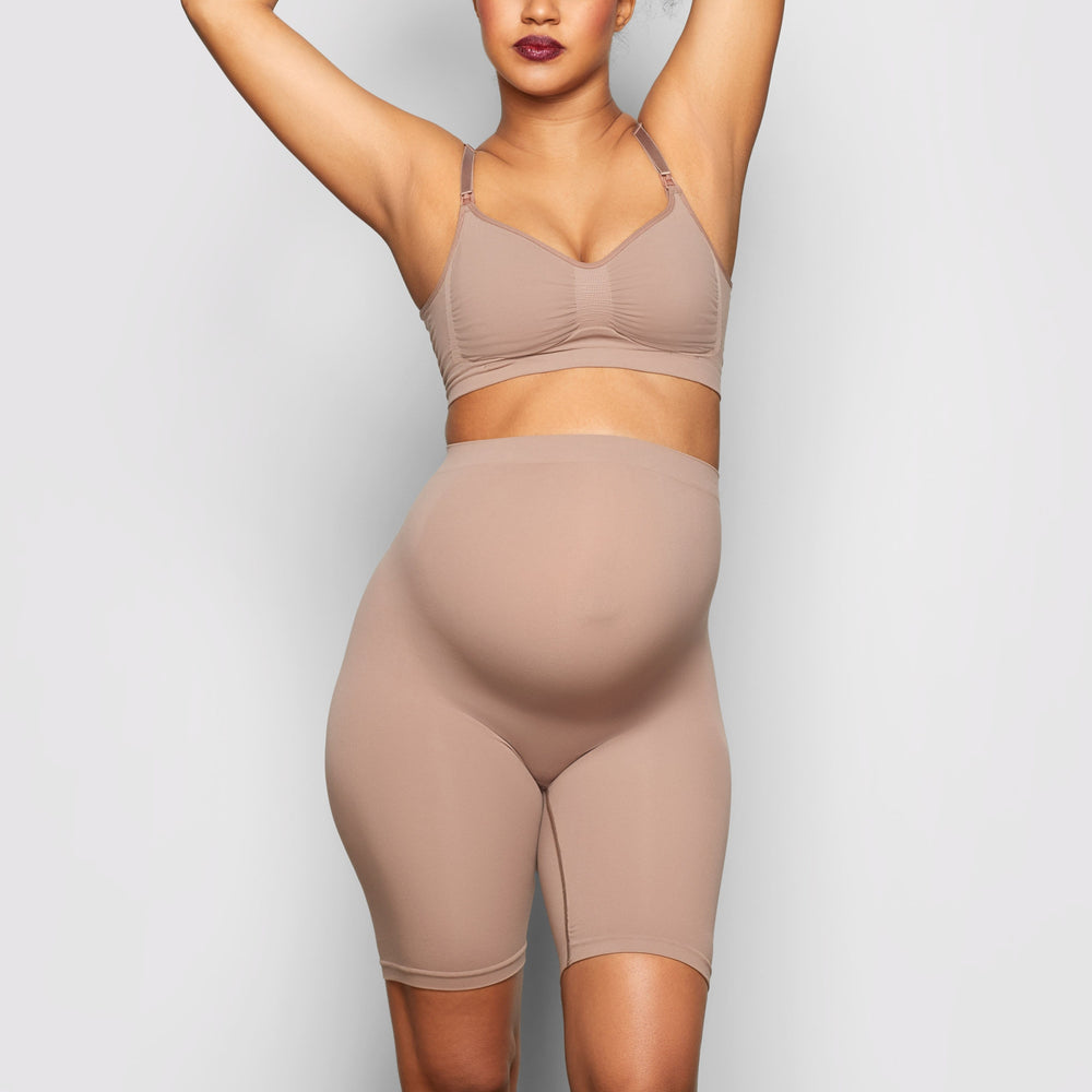 Maternity Shapewear Skims MATERNITY SCULPTING SHORT MID THIGH Marron | 487UYQMIC