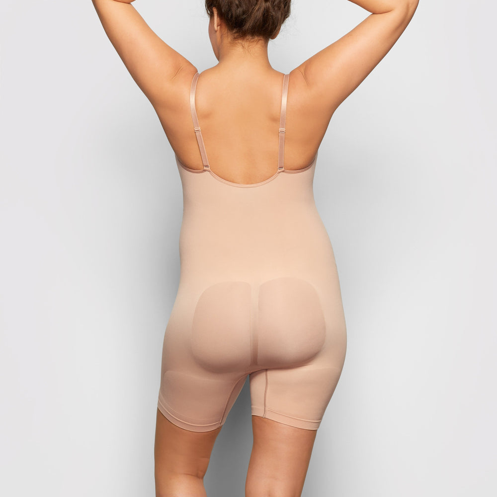 Maternity Shapewear Skims MATERNITY SCULPTING BODYSUIT MID THIGH Abricot | 572NDIGEB