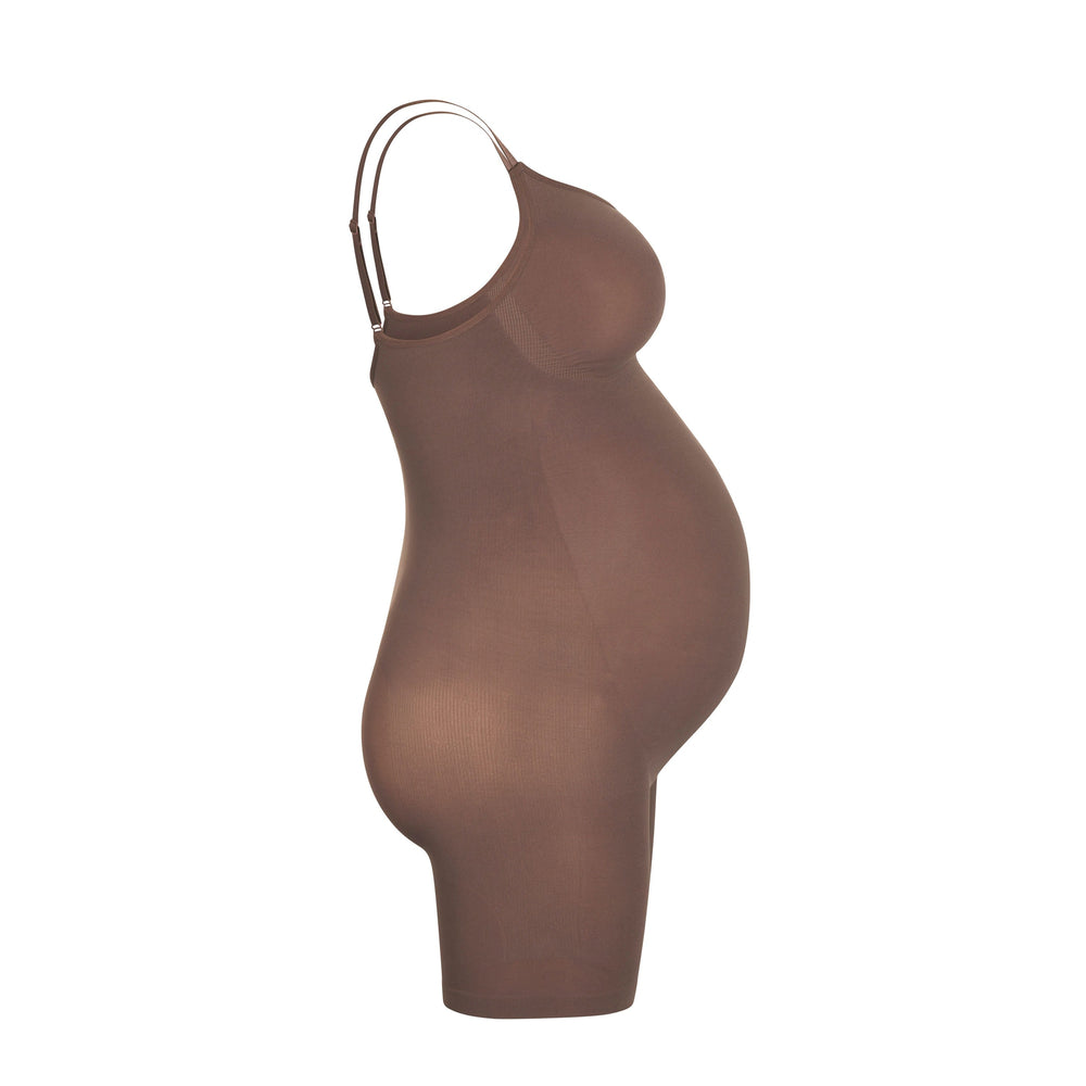 Maternity Shapewear Skims MATERNITY SCULPTING BODYSUIT MID THIGH Abricot | 586OEJTVM