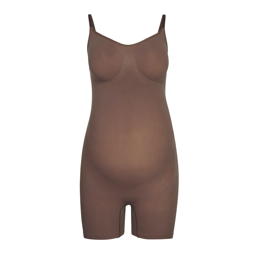 Maternity Shapewear Skims MATERNITY SCULPTING BODYSUIT MID THIGH Abricot | 586OEJTVM