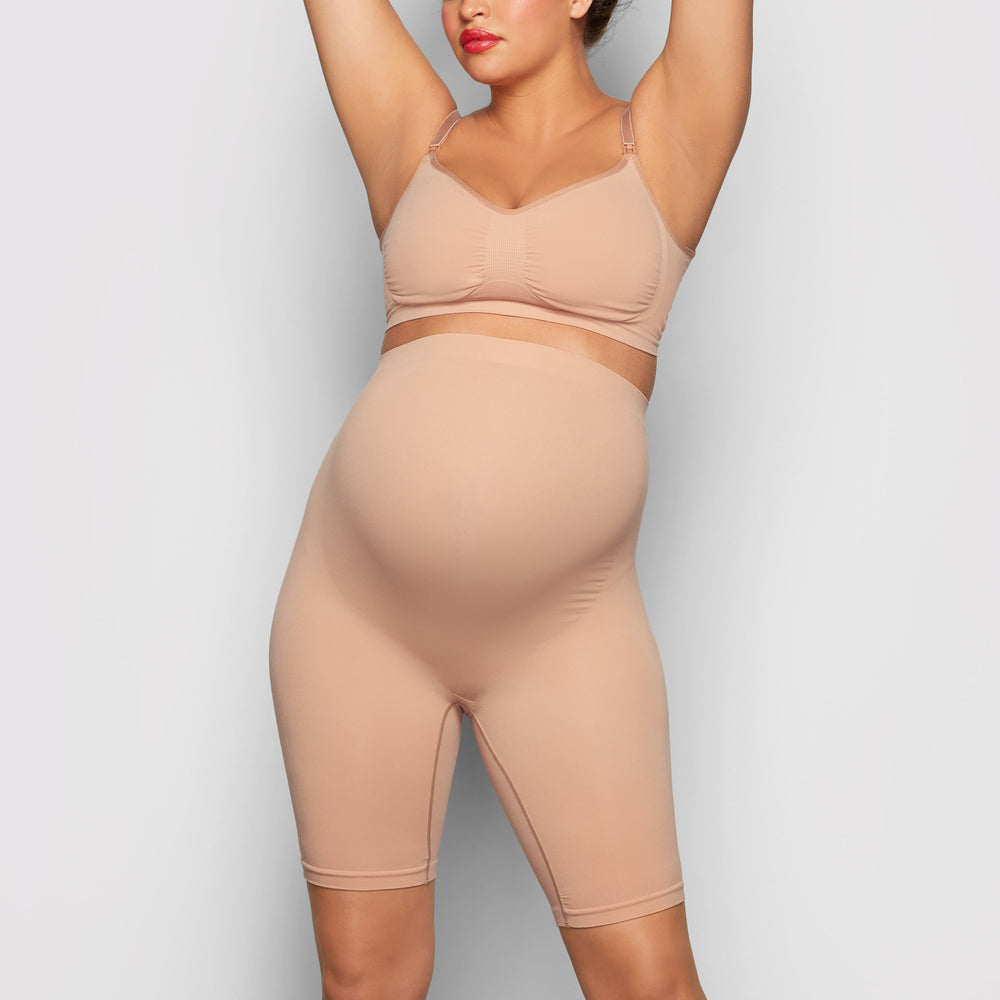 Maternity Shapewear Skims MATERNITY SCULPTING SHORT MID THIGH Abricot | 643NJBYKR