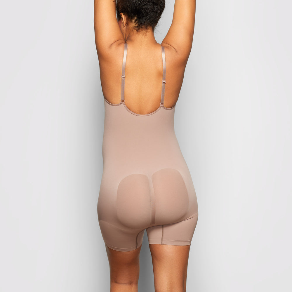 Maternity Shapewear Skims MATERNITY SCULPTING BODYSUIT MID THIGH Marron | 932DBTKVZ