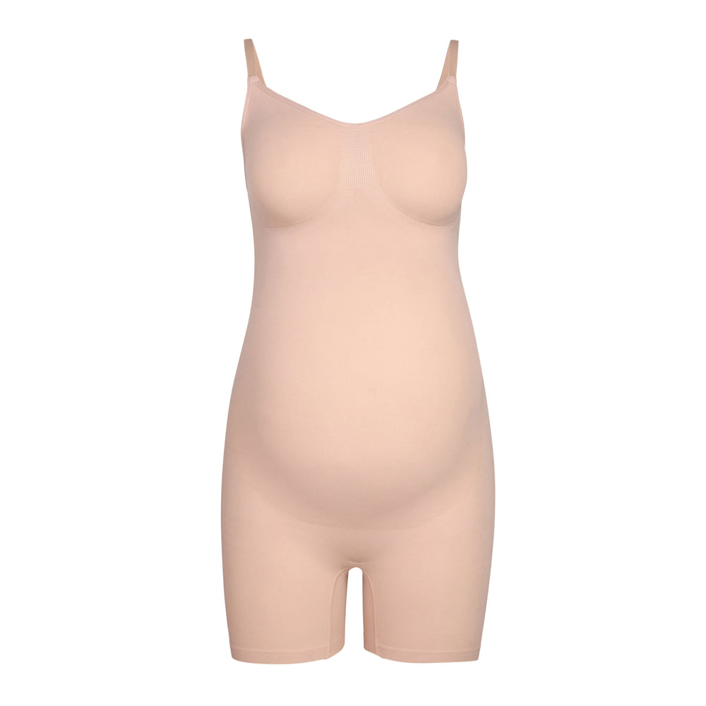 Maternity Shapewear Skims MATERNITY SCULPTING BODYSUIT MID THIGH Beige | 941SFUNOA