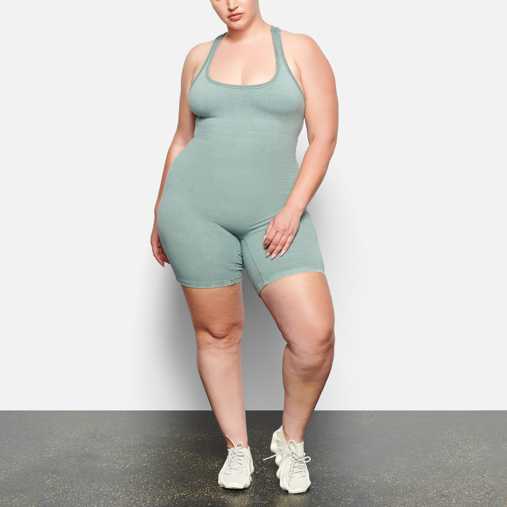 Mid Thigh Bodysuit Skims OUTDOOR Bleu | 476UFERSX