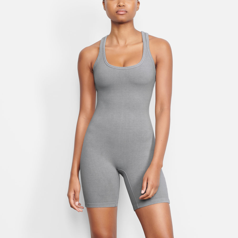 Mid Thigh Bodysuit Skims OUTDOOR Grise | 079FVXEMY