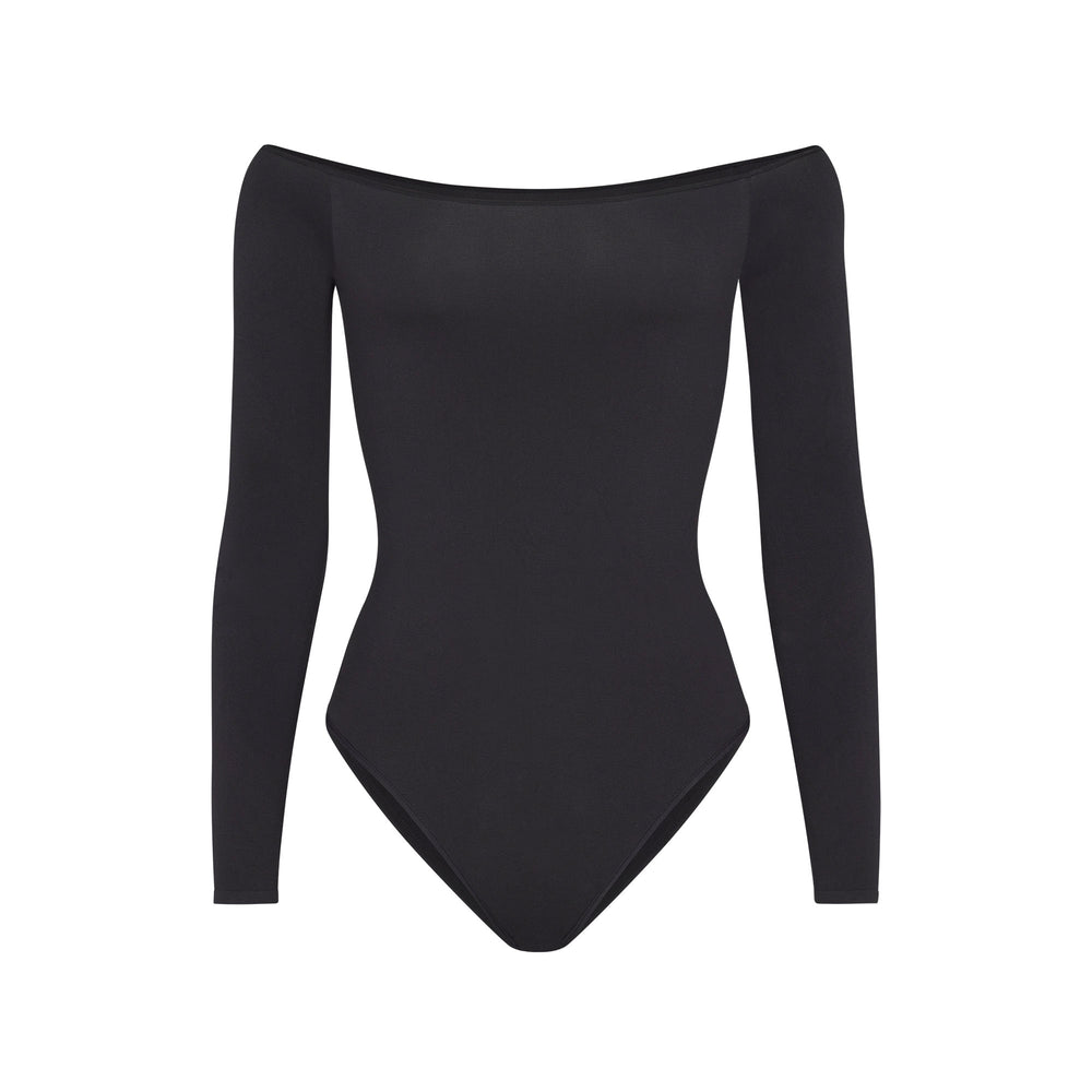Off The Shoulder Bodysuit Skims LIGHT ESSENTIAL Noir | 510NAKURF