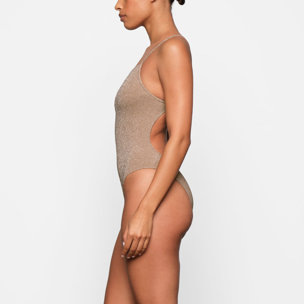 One Piece Skims GLITTER SWIM Abricot | 531VBQFUA