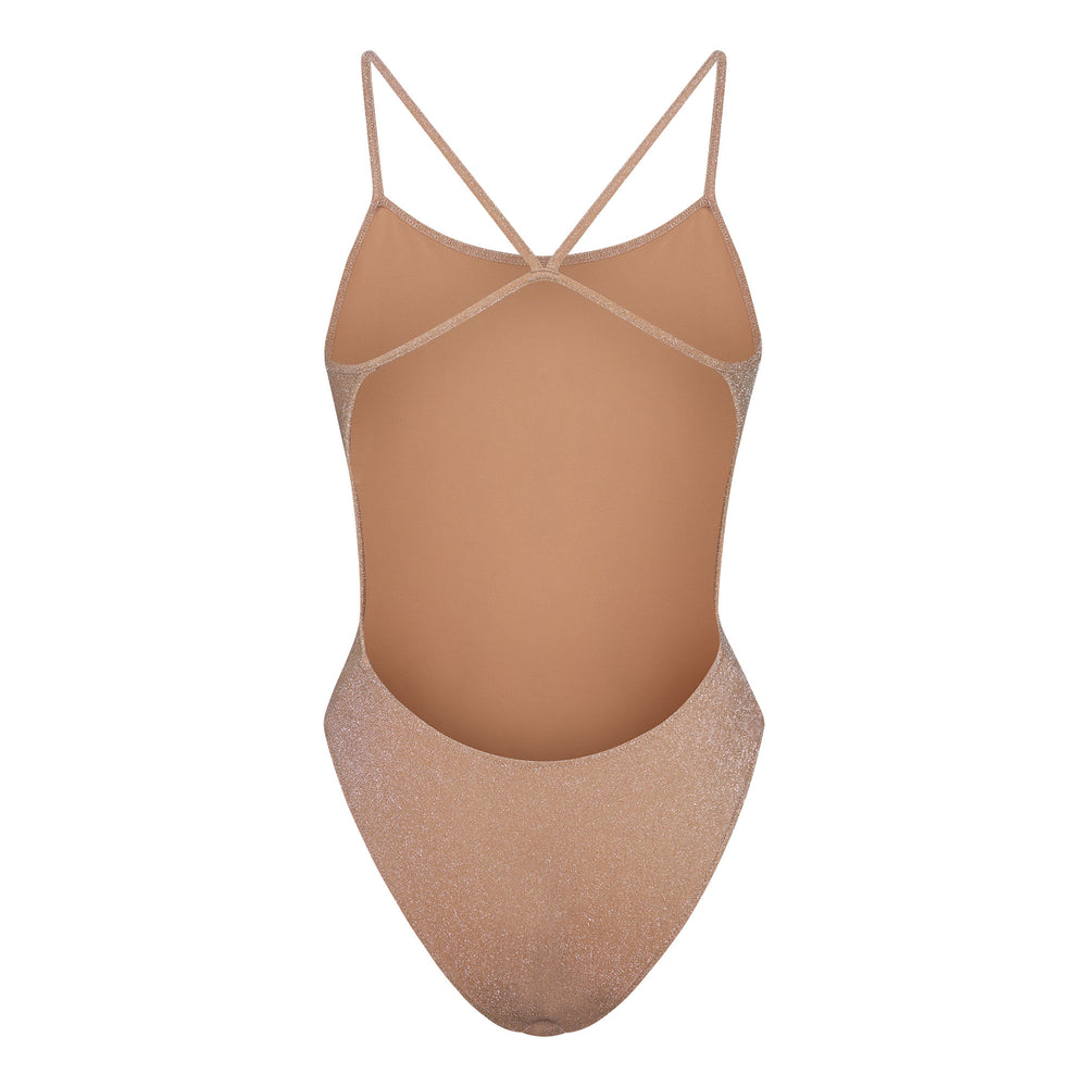 One Piece Skims GLITTER SWIM Abricot | 531VBQFUA