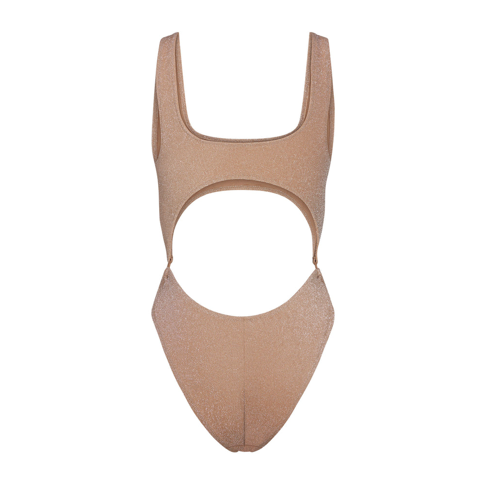 One Piece Skims GLITTER SWIM MONOKINI Abricot | 892UJZYPL