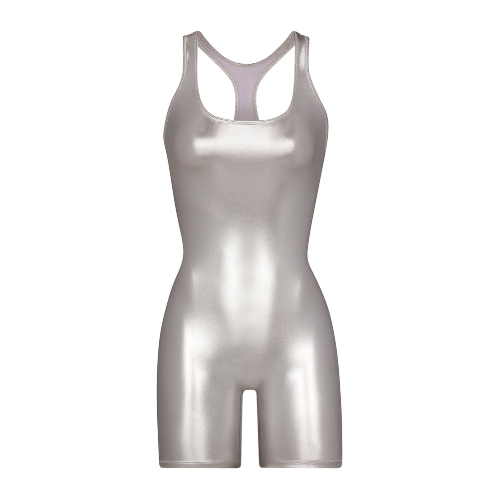 One Piece Skims METALLIC SWIM CYCLE SUIT Grise | 128UWVBGT