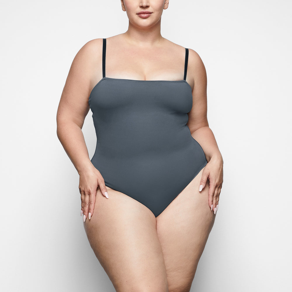One Piece Skims SHAPING SWIM CAMI Grise Foncé | 956ZRTSLV