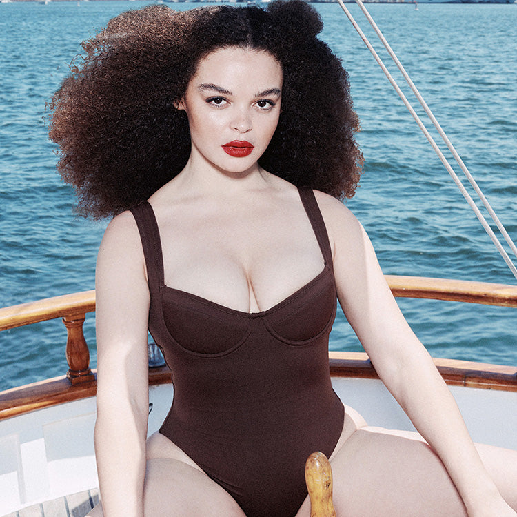 One Piece Skims SHAPING SWIM UNDERWIRE Chocolat | 954ACTBZM