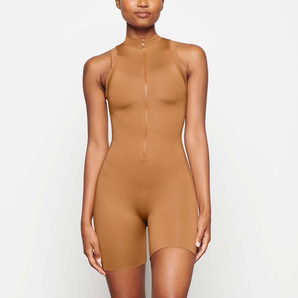 One Piece Skims SWIM MOCK NECK CYCLE SUIT Abricot | 329FCXHVD