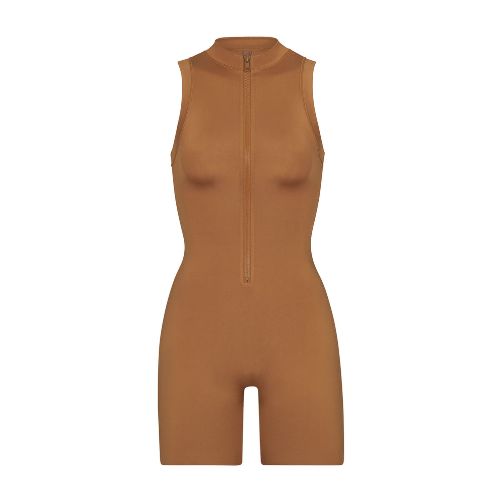 One Piece Skims SWIM MOCK NECK CYCLE SUIT Abricot | 329FCXHVD