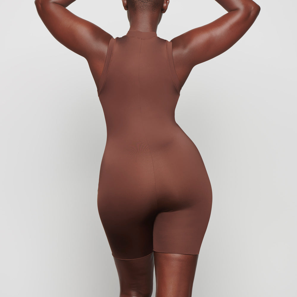 One Piece Skims SWIM MOCK NECK CYCLE SUIT Chocolat | 347KBIJSD
