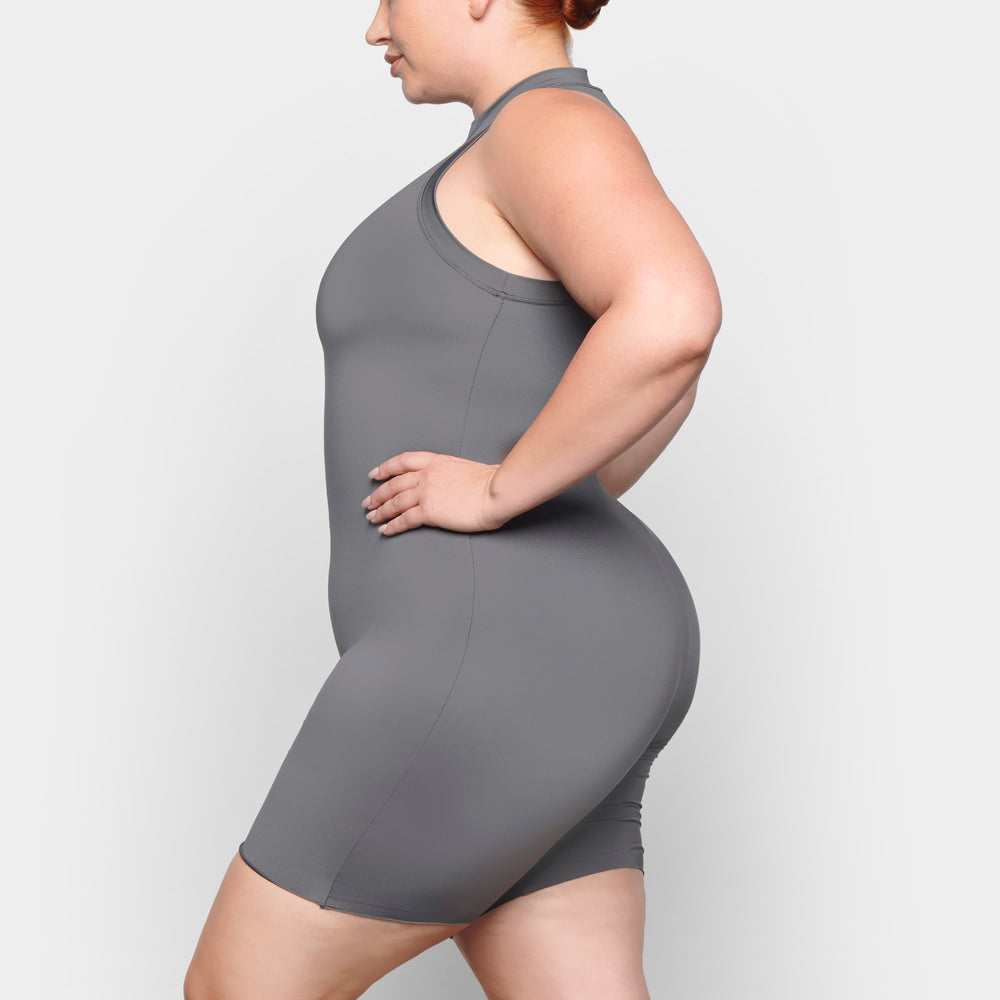 One Piece Skims SWIM MOCK NECK CYCLE SUIT Grise Foncé | 673CNUGXA
