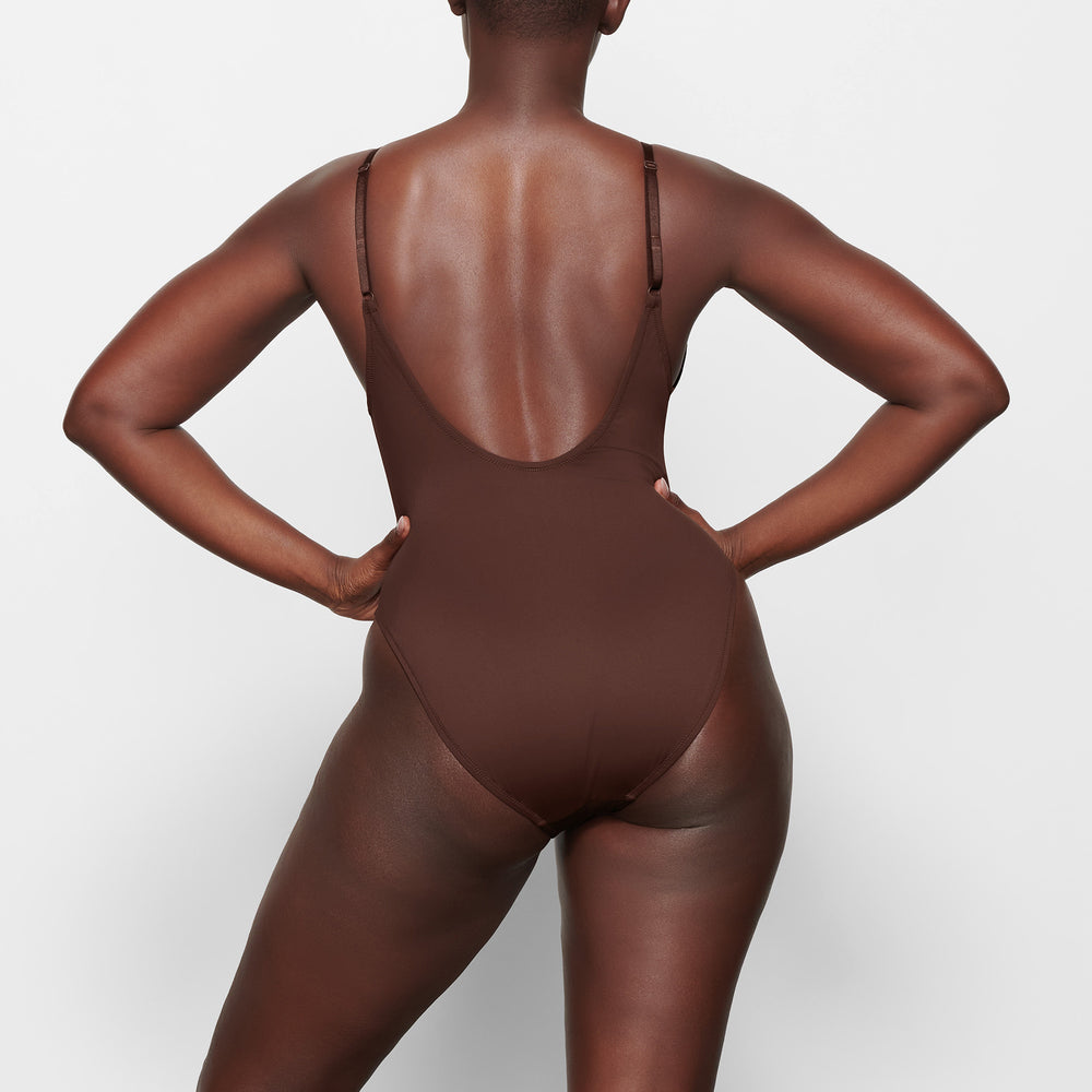 One Piece Skims SWIM SCOOP NECK Chocolat | 268MHJXFD
