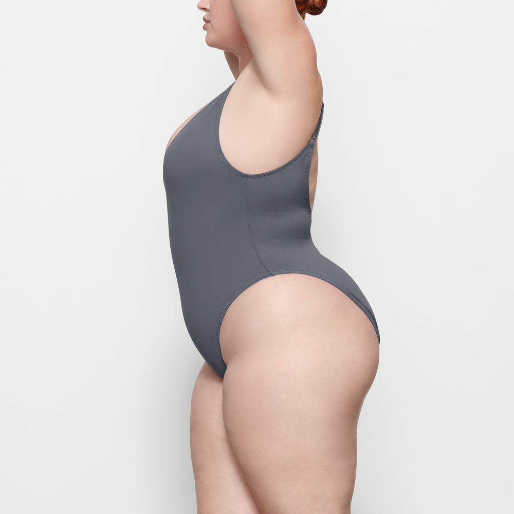 One Piece Skims SWIM SCOOP NECK Grise Foncé | 485AISEOG
