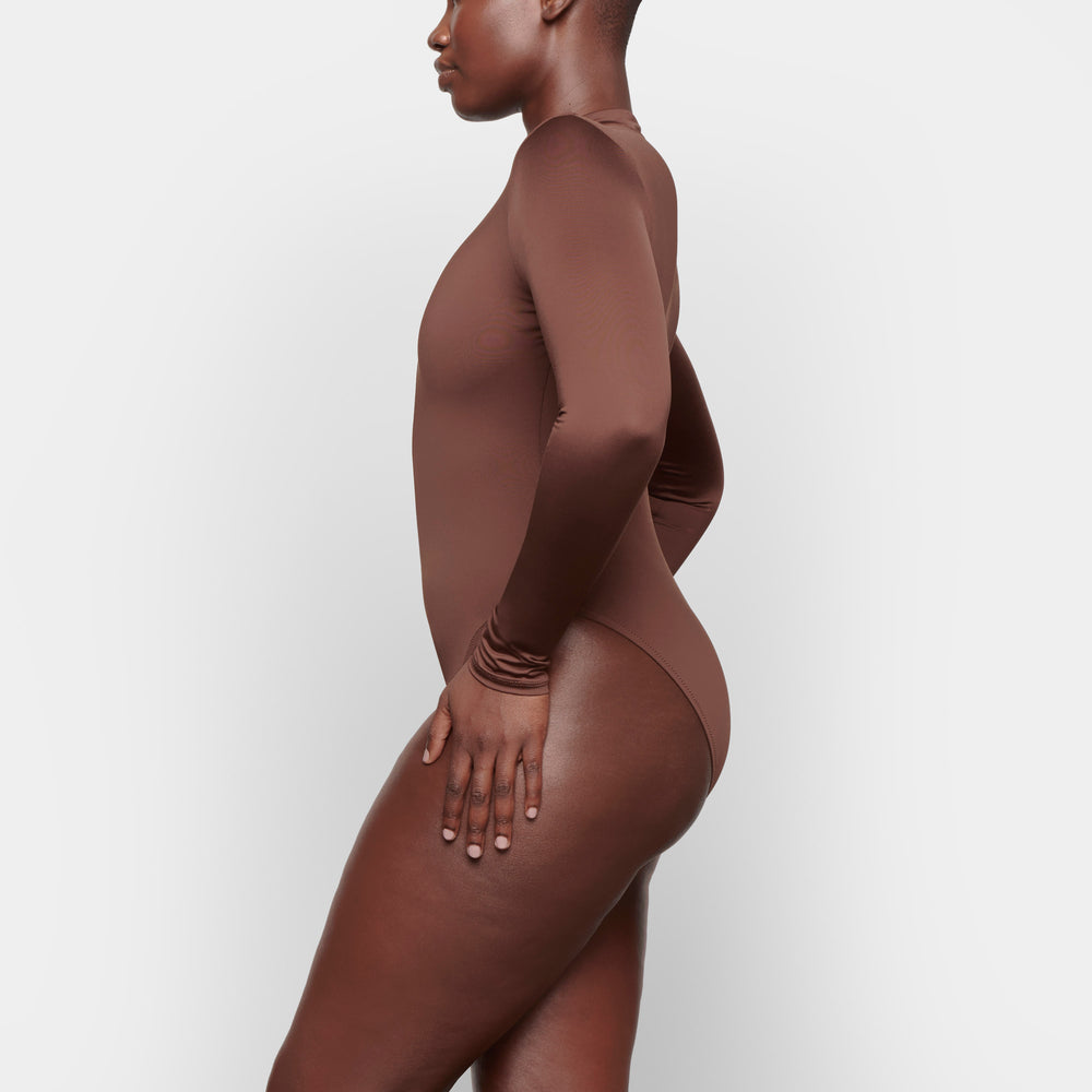 One Piece Skims SWIM ZIP FRONT LONG SLEEVE Chocolat | 391SZYNMF