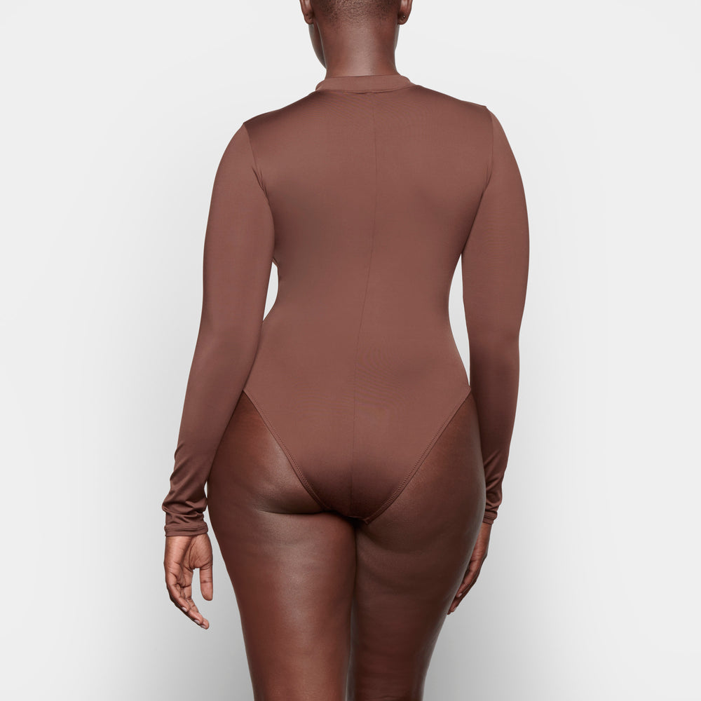 One Piece Skims SWIM ZIP FRONT LONG SLEEVE Chocolat | 391SZYNMF