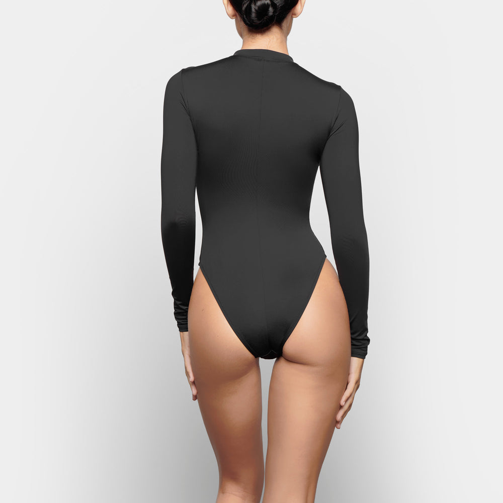 One Piece Skims SWIM ZIP FRONT LONG SLEEVE Noir | 607OEUDMI