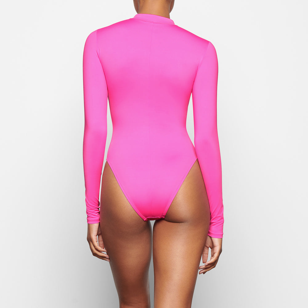 One Piece Skims SWIM ZIP FRONT LONG SLEEVE Rose | 896LESUXY