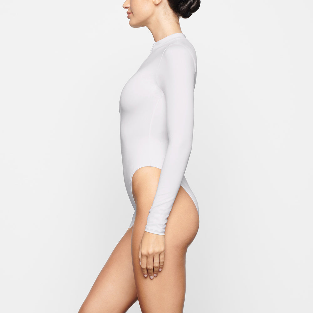 One Piece Skims SWIM ZIP FRONT LONG SLEEVE Blanche | 971DSRBEY