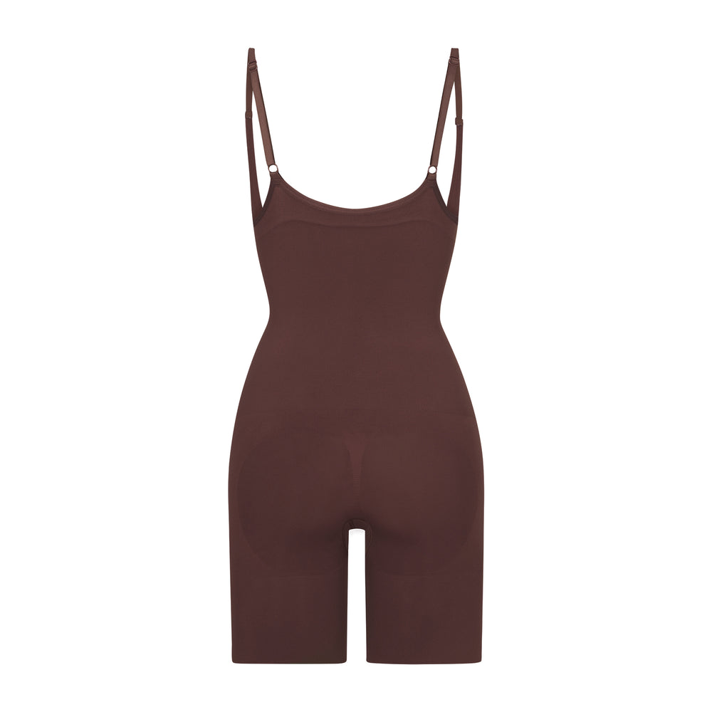 Open Bust Bodysuit Skims BUTT ENHANCING Chocolat | 341ZXJVPH