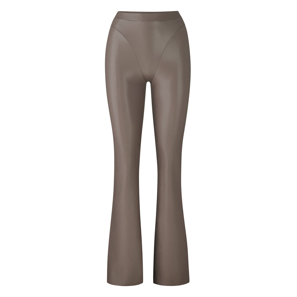 Pantalon Skims FAUX LEATHER BOOT CUT Argent | 684NJXVQR