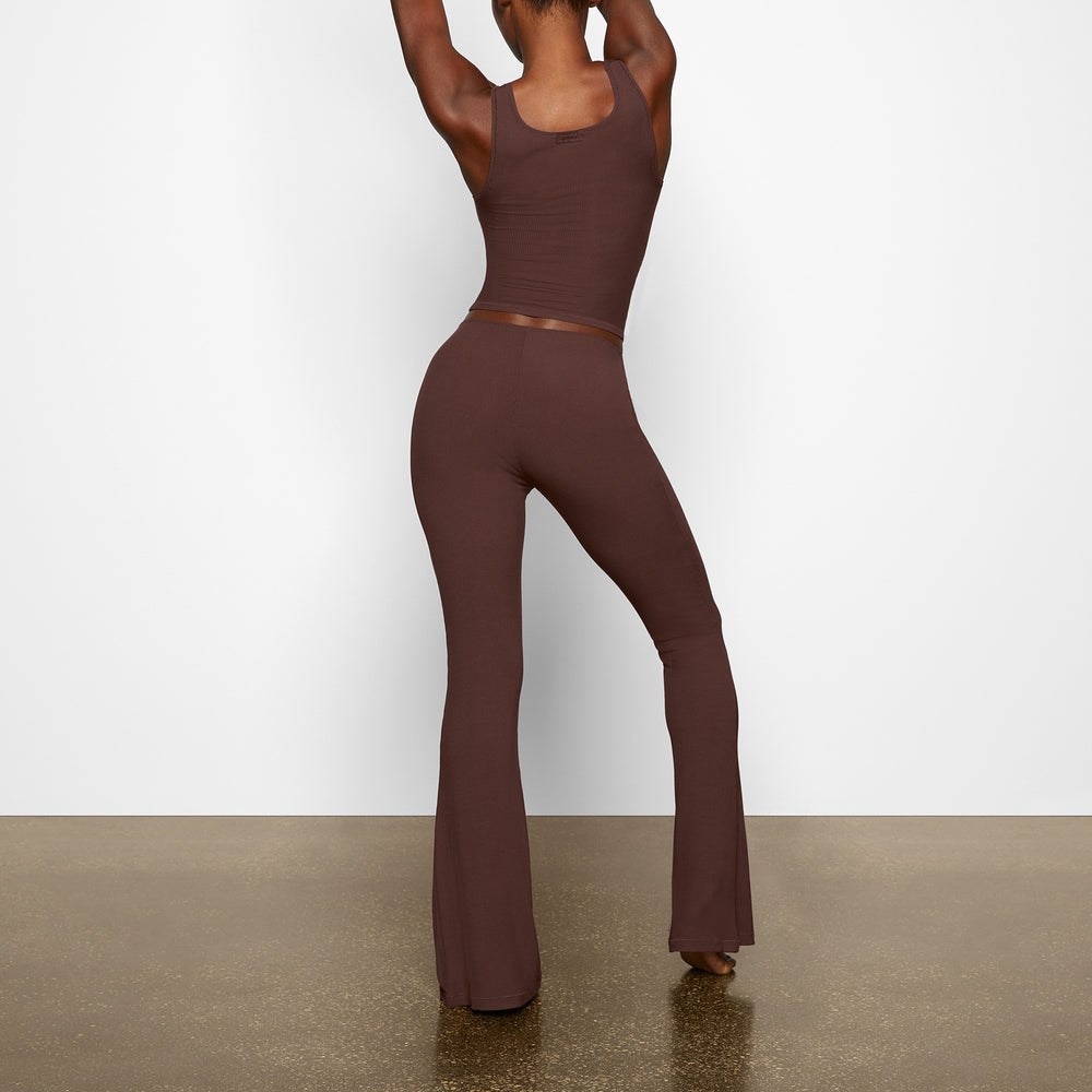 Pantalon Skims SOFT LOUNGE RUCHED Chocolat | 794TBKMCU