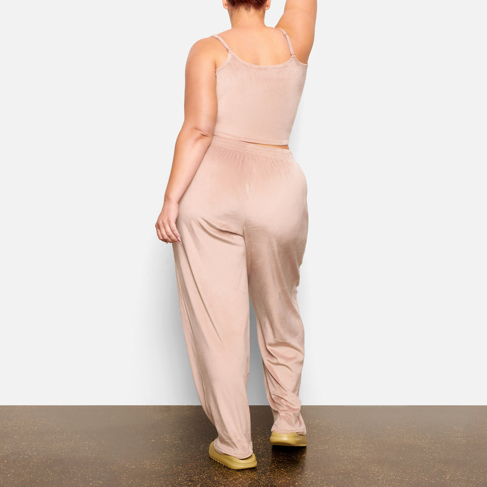 Pantalon Skims VELOUR TRACK Rose Clair | 584LGYUKA