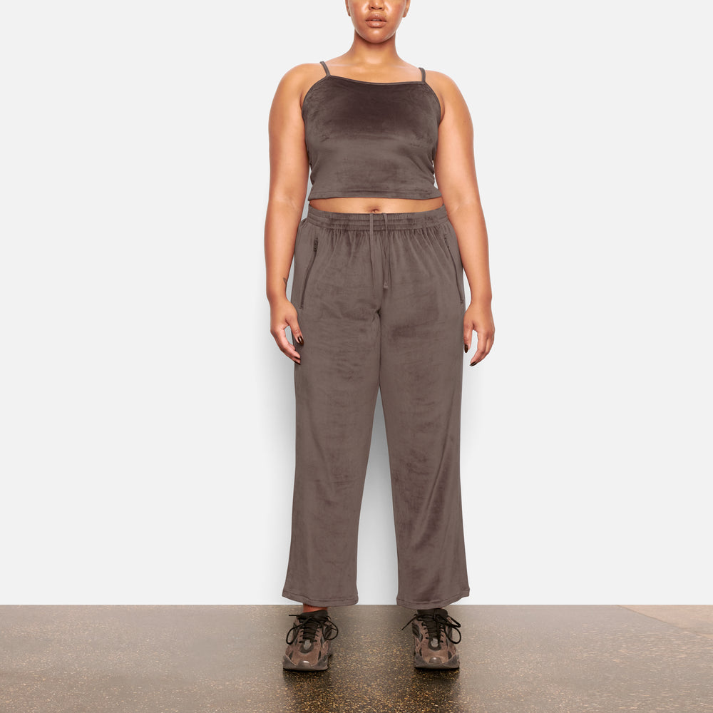 Pantalon Skims VELOUR TRACK Violette Grise | 094UYEHTK