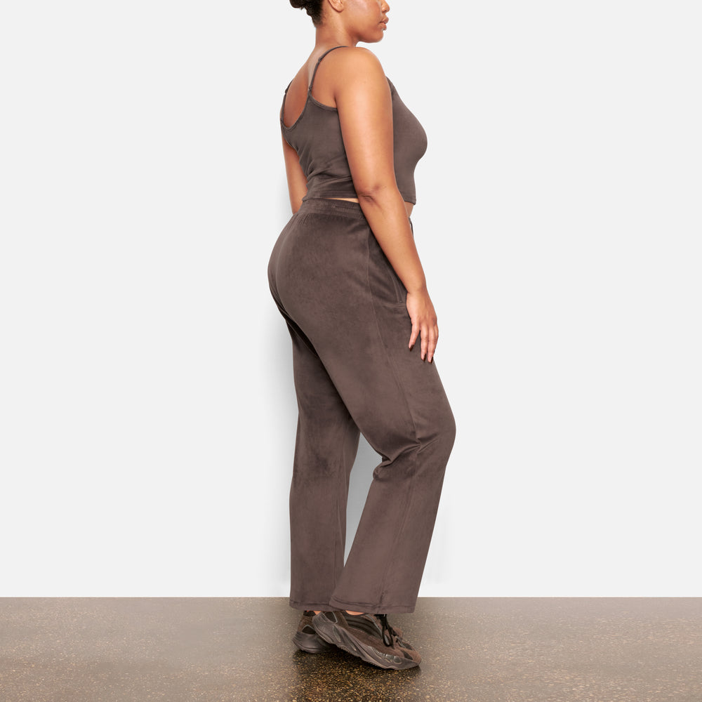 Pantalon Skims VELOUR TRACK Violette Grise | 094UYEHTK