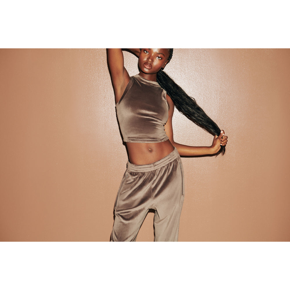 Pantalon Skims VELOUR TRACK Violette Grise | 094UYEHTK