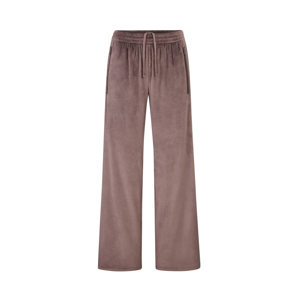 Pantalon Skims VELOUR TRACK Violette Grise | 094UYEHTK