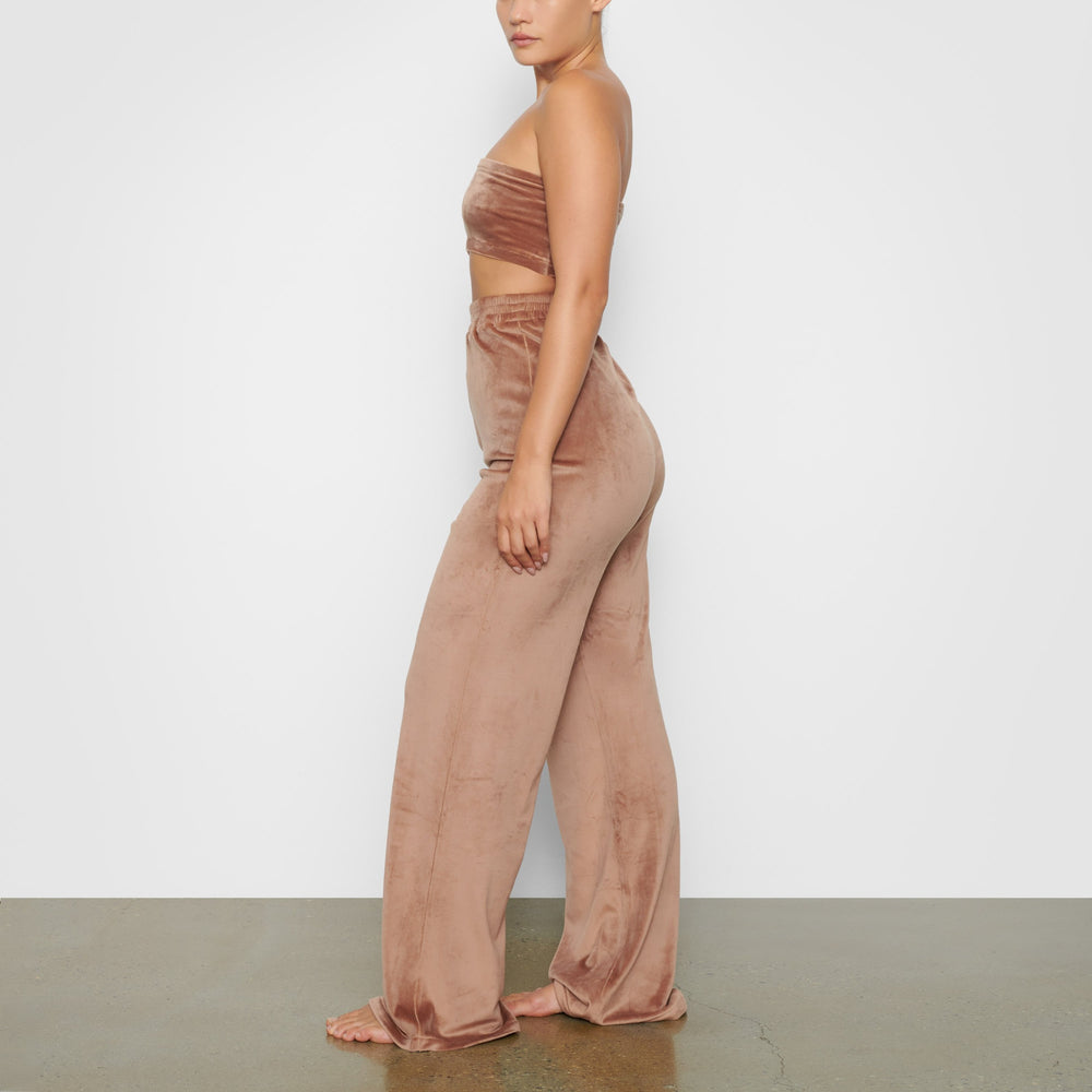 Pantalon Skims VELOUR WIDE LEG Abricot | 092EAKMSN