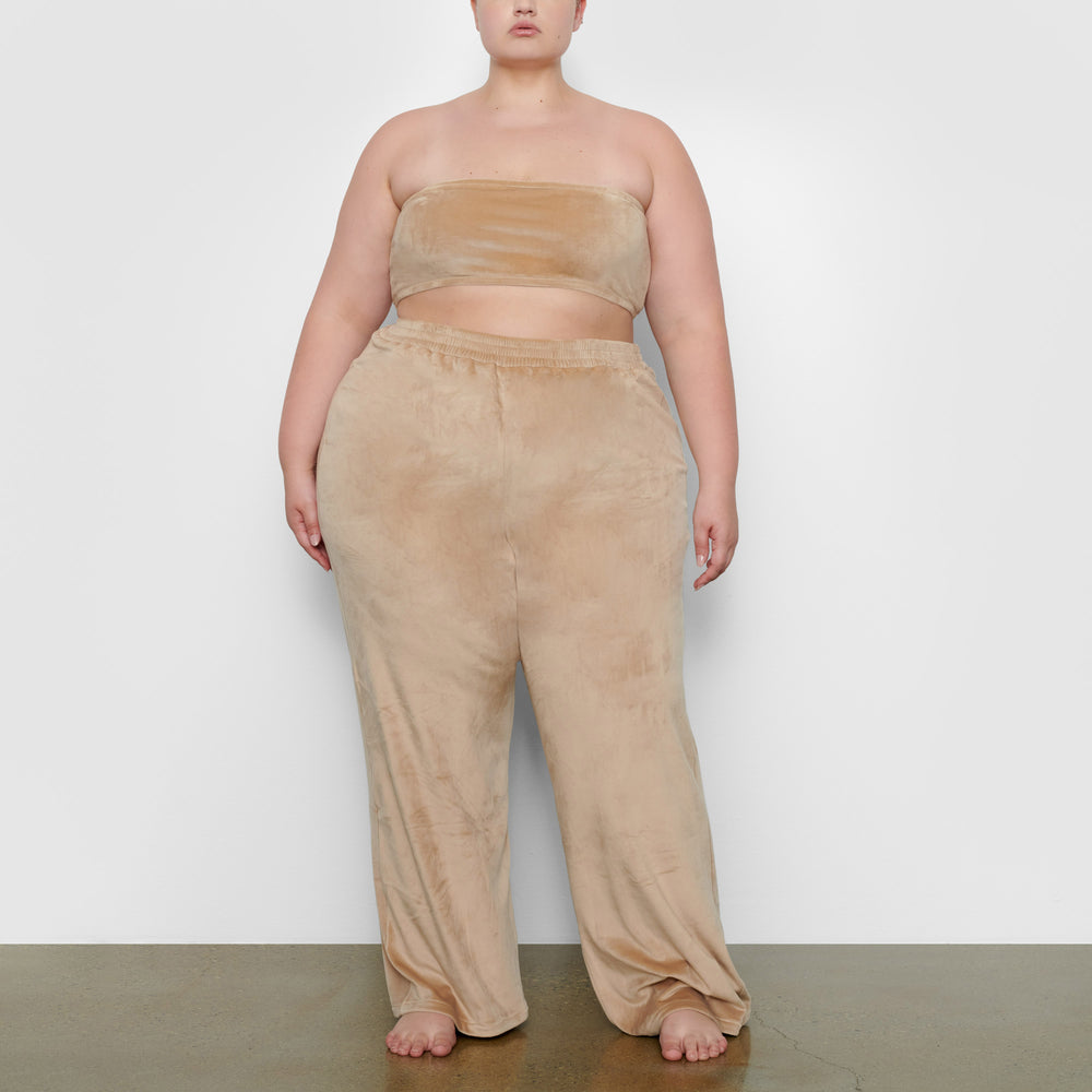 Pantalon Skims VELOUR WIDE LEG Orange | 318TRACXH