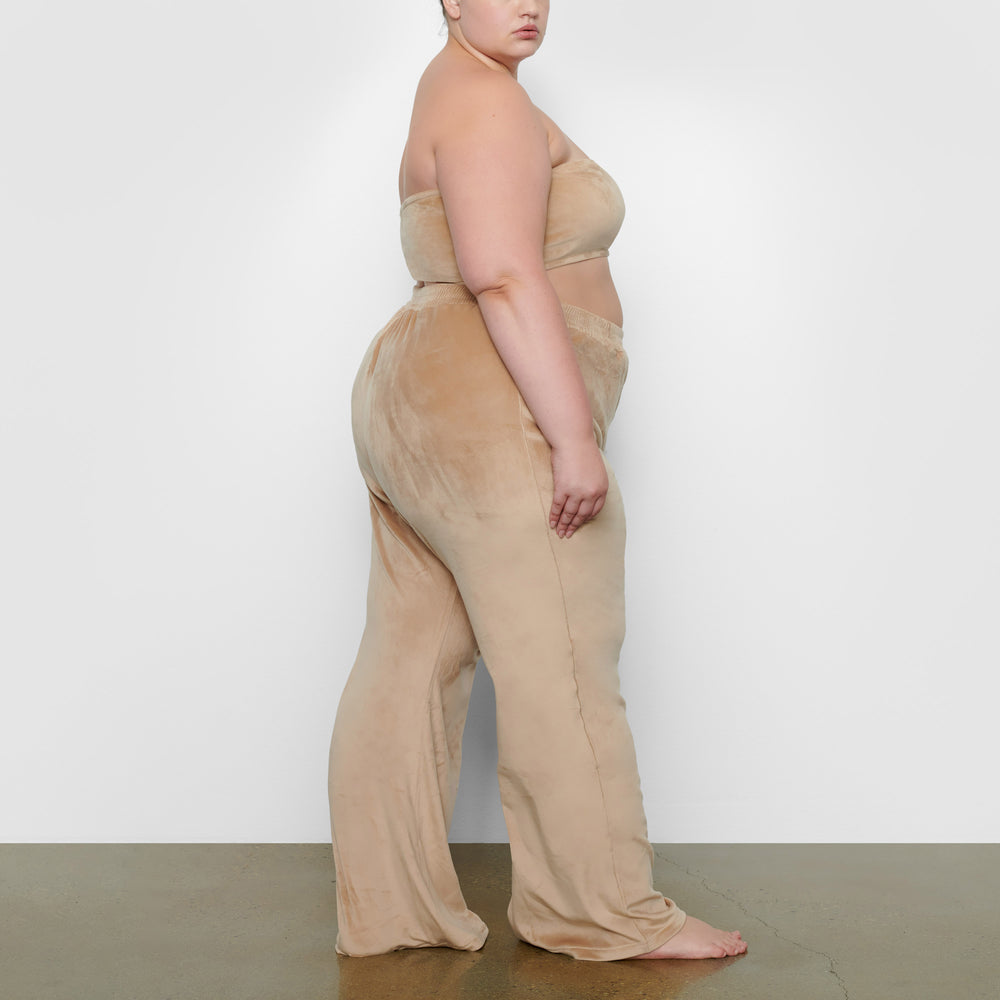 Pantalon Skims VELOUR WIDE LEG Orange | 318TRACXH