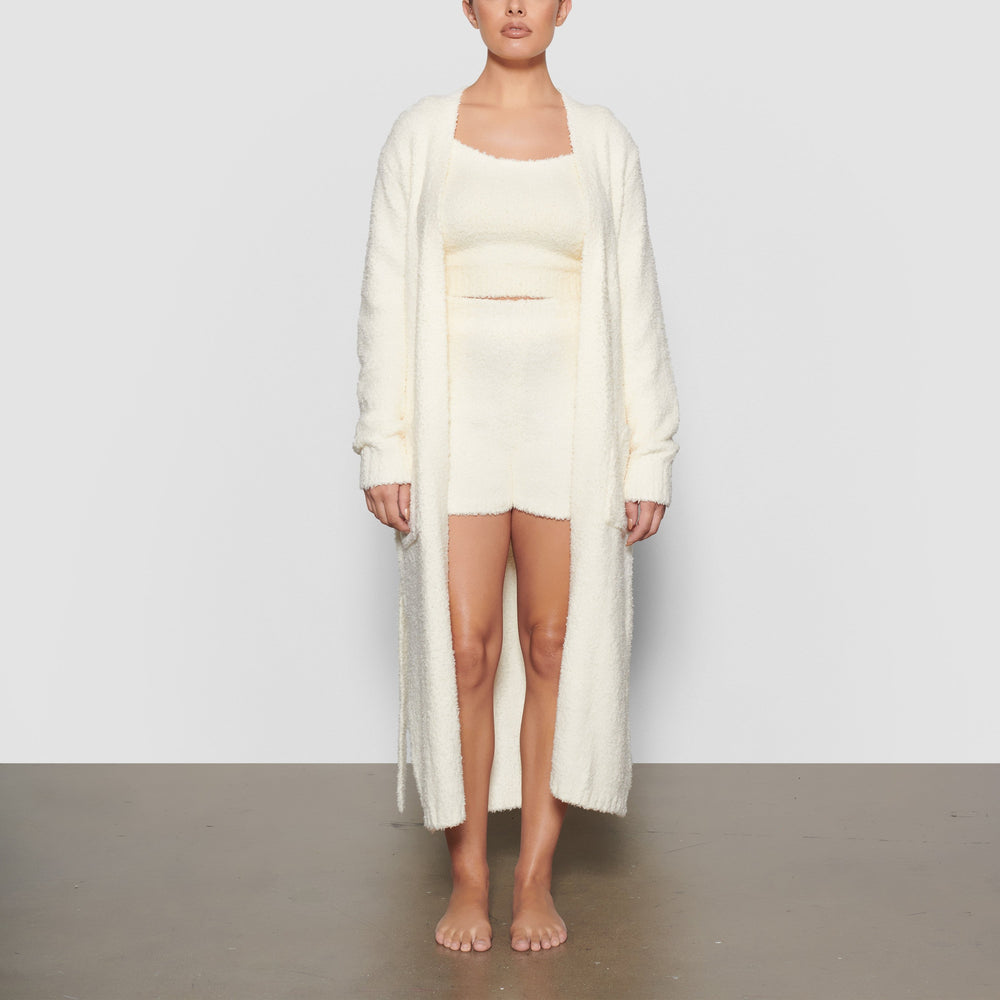 Peignoir Skims COZY KNIT Blanche | 917NEMSPD