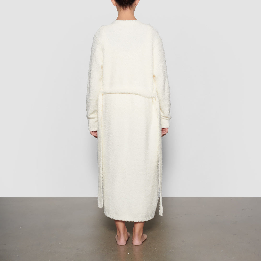 Peignoir Skims COZY KNIT Blanche | 917NEMSPD