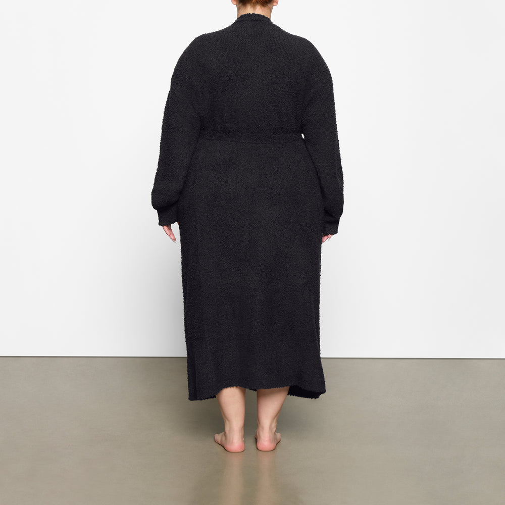 Peignoir Skims COZY KNIT UNISEX Noir | 174FQCVKT